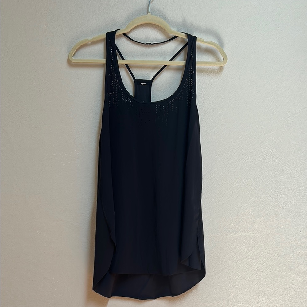 Lululemon racer back Elegant Black Sleeveless Top